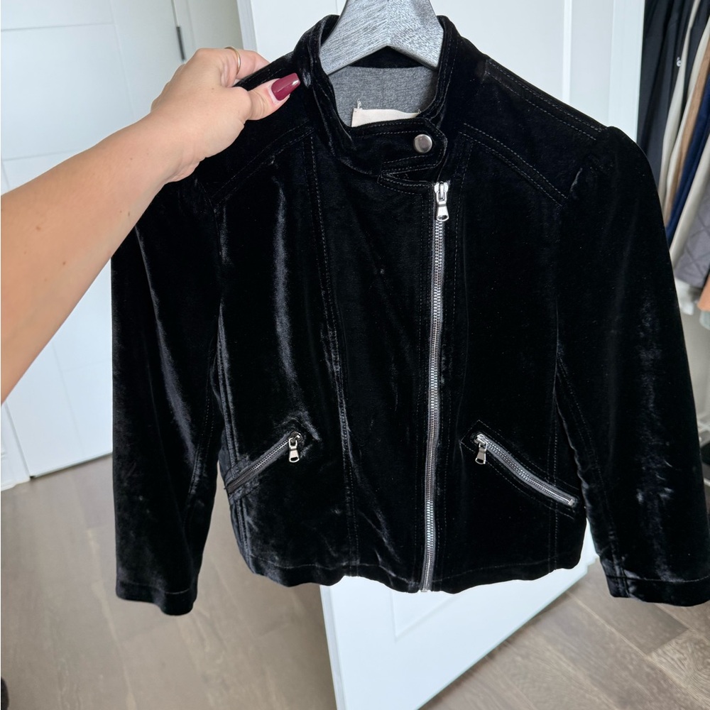 Rebecca Taylor Black Velvet Jacket